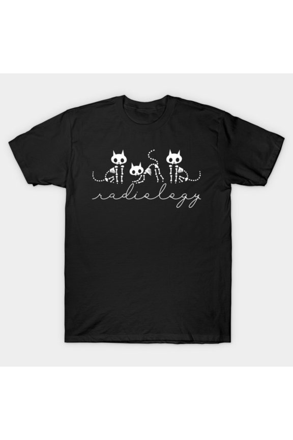 Funny X-ray Tech Halloween Cat Skeleton Radiology Rad Tech Student Retro G2037 T-Shirt, for men and women, Up to Size 5XL