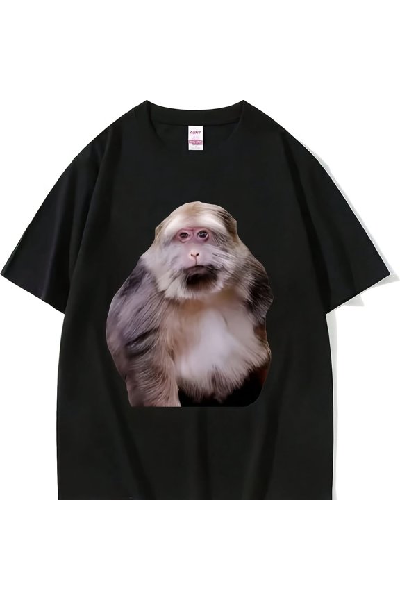 Funny Xing Xing Monkey Meme Graphic 's Wo High Quality Cotton R FaS1Hion Oversi24