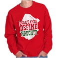 thumbnail image 1 of Funny Xmas Dear Santa Define Naughty Unisex Plus Fleece Graphic Sweatshirt Brisco Brands 3X, 1 of 6