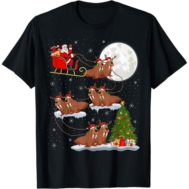 Walrus Tshirt Christmas T-Shirt Walrus Tshirt Christmas T-Shirt