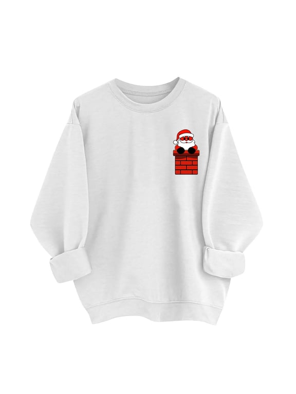 Funny Xmas Oversized Pullover for Women Baggy Ugly Christmas Sweaters 2025 Holidays Loose Casual Sweatshirt Tops