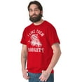 thumbnail image 1 of Funny Xmas Santa I Like Them Naughty Men's Big & Tall Crewneck Graphic Tee Brisco Brands 4X, 1 of 5