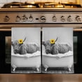 thumbnail image 1 of Funny Yak Kitchen Towels Set of 3, Cute Art Vintage Lovely Animals on Bathtub Absorbent Dish Towels for Kitchen, Microfiber Hand Towel, Quick Drying Tea Towel for Cleaning Decorative Dishcloths, 1 of 7