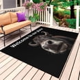 thumbnail image 1 of Funny Yak Outdoor Rug 5x8 Ft, Non Slip Washable Area Rug, Welcome To OUR Place Modern Retro Patio Rugs Carpet Runner, Large Floor Mat for Indoor/Outdoor Deck Porch Camping, 1 of 8