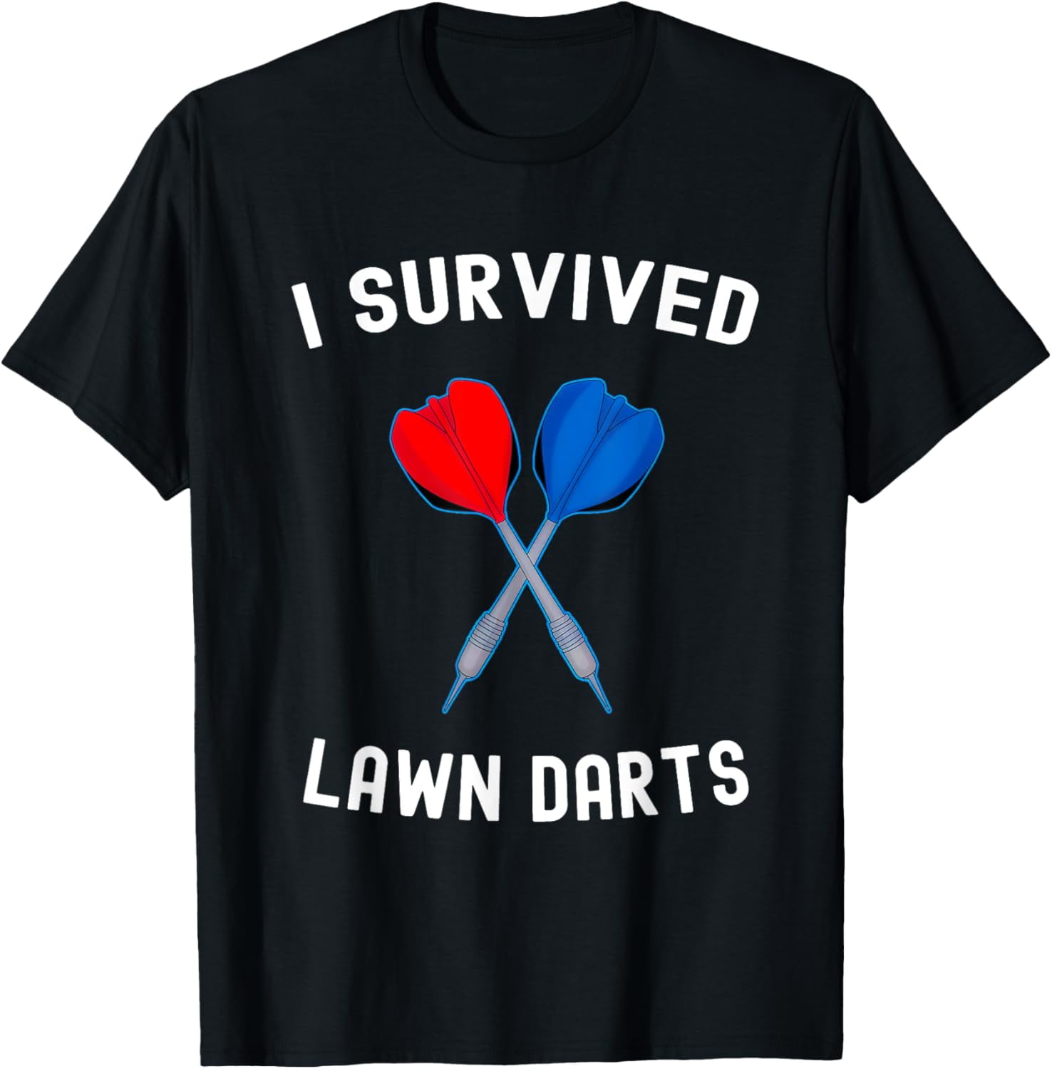 Funny Yard and Lawn Darts Game Design I Survived Lawn Darts Game T