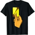 thumbnail image 1 of Funny Yellow Card Referee Gift Hand | Cool Football Ref Fan T-Shirt, 1 of 2