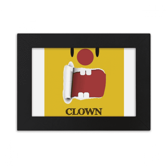 Funny Yellow Clown Emotion Laugh Desktop Photo Frame Ornaments Picture Art Painting