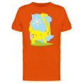 thumbnail image 1 of Funny Yellow Dinosaur Tee Men's - Men T-Shirt, Medium, 1 of 1