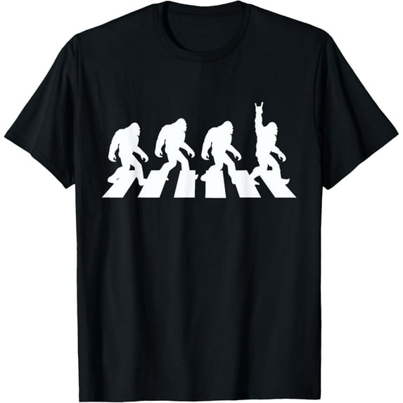 Funny Yeti Sasquatch Bigfoot Road To The Abbey Band Parody T-Shirt