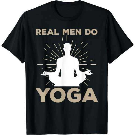 Funny Yoga Design For Men Boys Yoga Pose Meditation Lovers T-Shirt