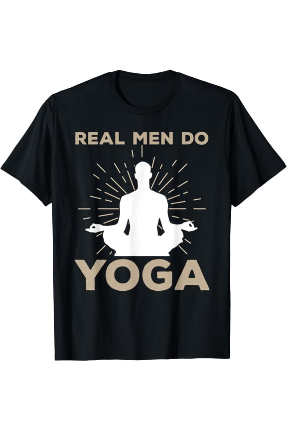 Funny Yoga Design For Men Boys Yoga Pose Meditation Lovers T-Shirt