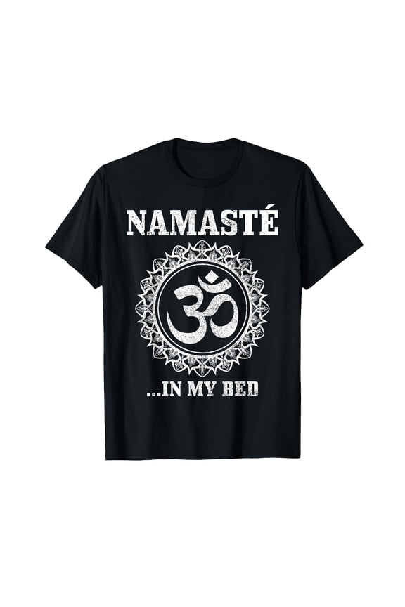 Funny Yoga Om Buddhism Design T-Shirt for Relaxation and Comfort