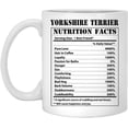 thumbnail image 1 of Funny Yorkshire Terrier Nutritional Facts Coffee Mug Dogs Lovers Birthday Gifts 2022 Christmas Nutrition Cup Ceramic White 11oz, 1 of 5