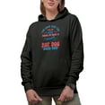 thumbnail image 1 of Funny You Look Like the 4th of July, Hot Dog Art Merch Gift, Black Hooded Sweatshirt or Hoodie, Medium, 1 of 5