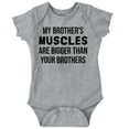 thumbnail image 1 of Funny Younger Sibling Big Brother Romper Boys or Girls Infant Baby Brisco Brands 24M, 1 of 6