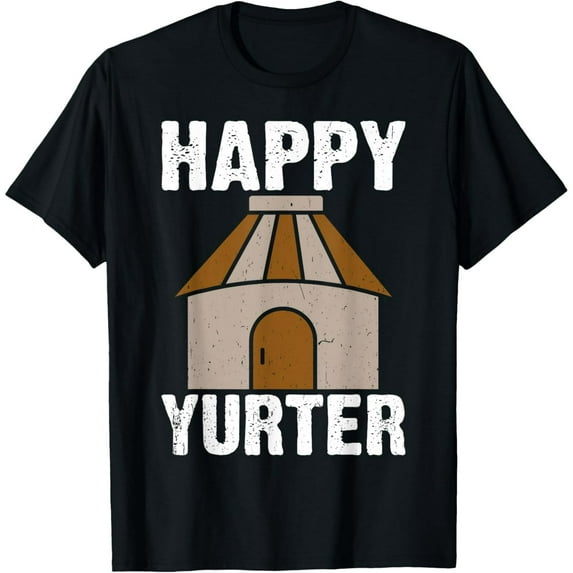 Funny Yurt Camper Glamping Design Unisex Short Sleeve Graphic T-Shirt