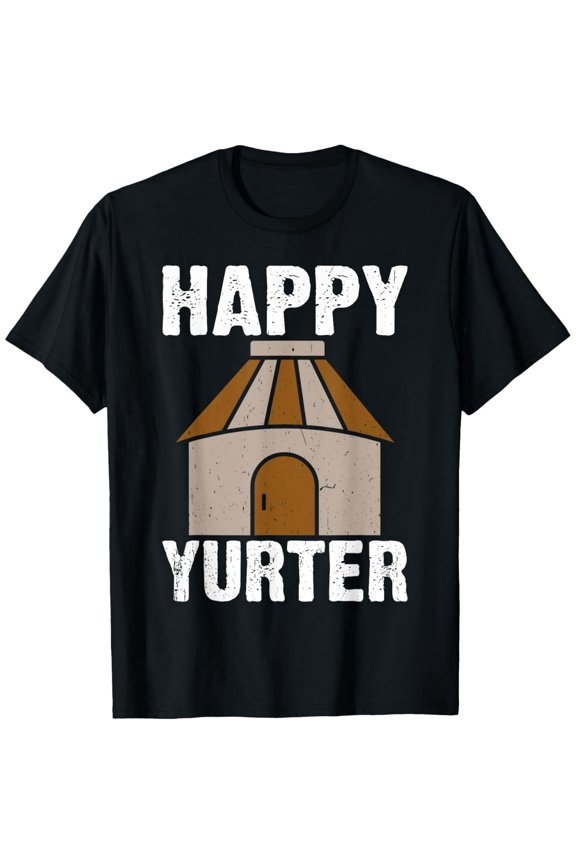 Funny Yurt Camper Glamping Design Unisex Short Sleeve Graphic T-Shirt