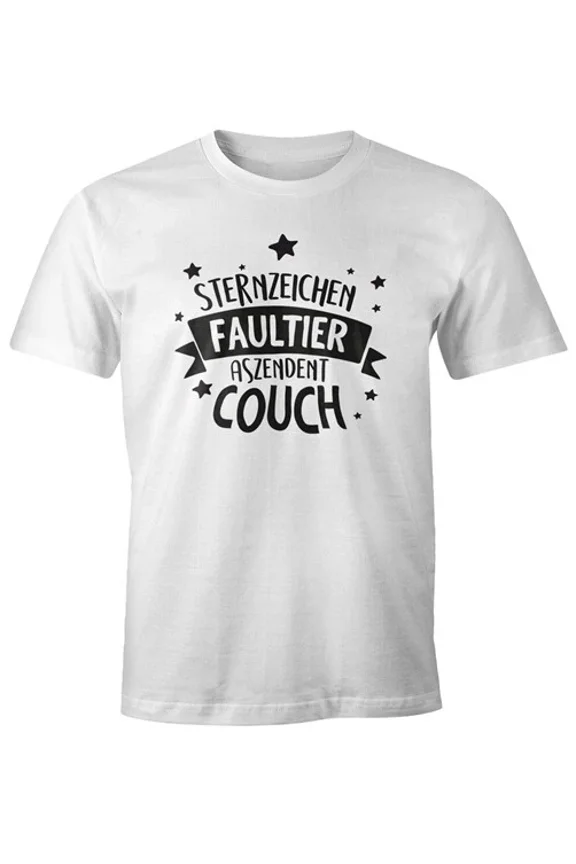 Funny Zodiac Sign Sloth Tshirt. Ascendant Couch. Motif T-Shirt Unisex S-5XL Hot Trending Shirt, Vintage Birthday Gift