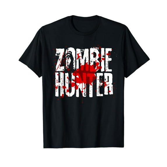 Funny Zombie Hunter Design For Boys Girls Halloween Hunting T-Shirt