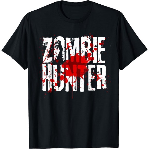 Funny Zombie Hunter Design For Boys Girls Halloween Hunting T-Shirt