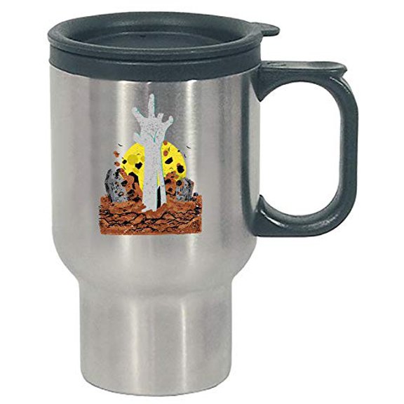 Funny Zombies - Corpse Undead Mythical Bite Legend - Humor - Stainless Steel Travel Mug
