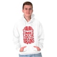 thumbnail image 1 of Funny Zombies Like Me For My Brains Hoodie Hooded Sweatshirt Men Brisco Brands L, 1 of 6