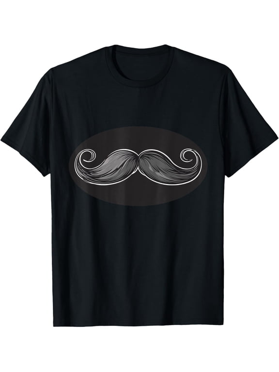 Funny beard costume for mustache outfit lovers T-Shirt men and women can wear, black, white, gifts