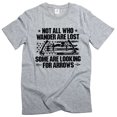 thumbnail image 1 of Funny bow archery t-shirt Hobby sports hunting target practice archer gift shirt for him (X-Large Grey), 1 of 6