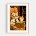 thumbnail image 1 of Funny cartoon of an old frog and a youger frog - Digital Art Cat Animal Whimsical Humor Fantasy Oak Framed Wall Art Print 20 x 30 inches, 1 of 59