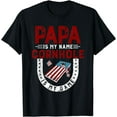 thumbnail image 1 of Funny cornhole player Papa is my name cornhole is my game T-Shirt, 1 of 4