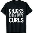 thumbnail image 1 of Funny cute saying Chicks dig my curls Curly Hair Toddler T-Shirt, 1 of 4