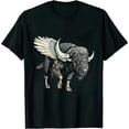thumbnail image 1 of Funny design Buffalo Wings Hot Foodie Chicken Bison Vintage T-Shirt, 1 of 5