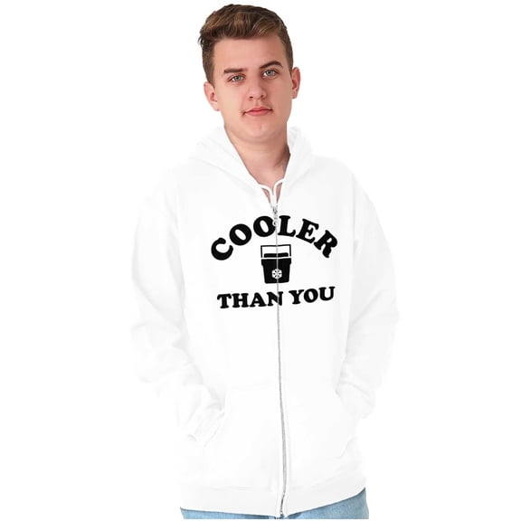 Funny er Than You Pun Sarcastic Joke Unisex Fleece Graphic Zip Up Hoodie Brisco Brands 4X