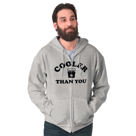 Funny er Than You Pun Sarcastic Joke Zip Up Hoodie Men's Women's Brisco Brands X