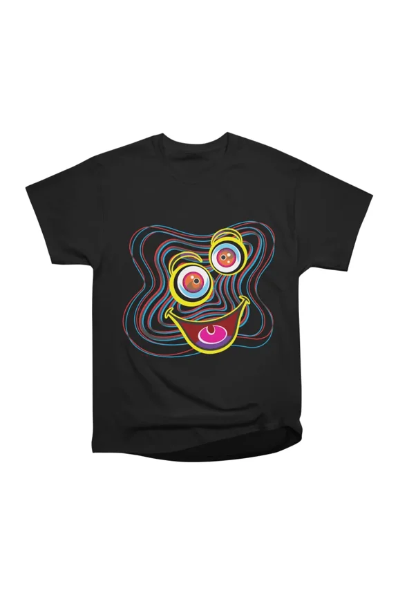 Funny face Optical Illusion T-Shirt Tee Gift For Him Merch For Her Apparel For Friend