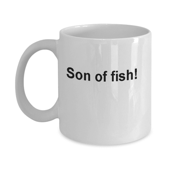 Funny fishing coffee cups -Son of fish -Funny Christmas Ceramic Coffee Mug 11 oz