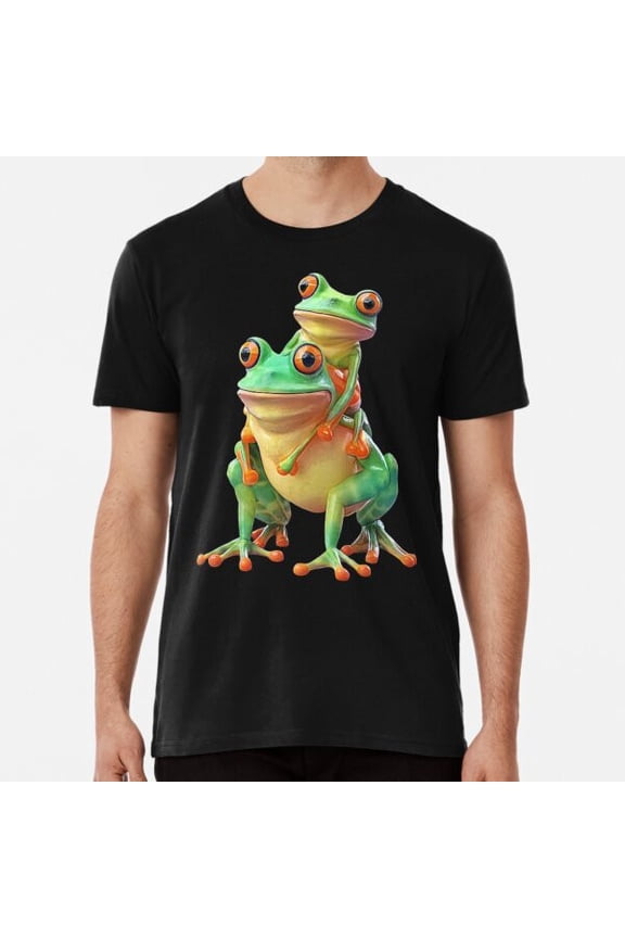 Funny frog carrying his son on his back , fo S to 5XL Made in the AU/USA T-Shirt