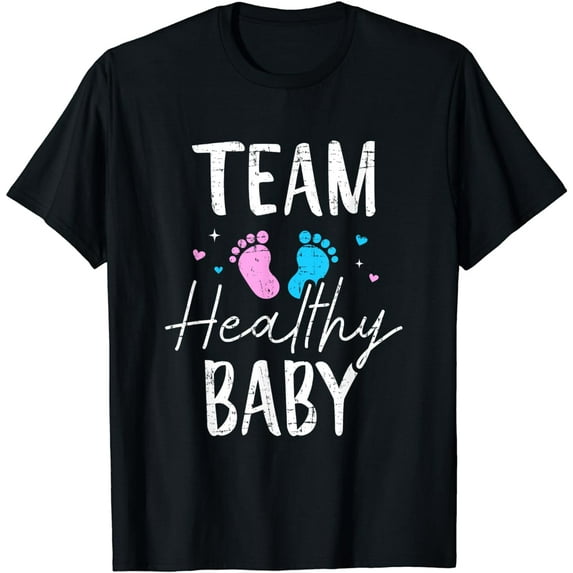 Funny gender reveal team healthy baby party supplies T-Shirt