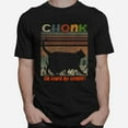 Funny graphic print and letters, Oh Lord He Coming Chonk Scale Cat Meme