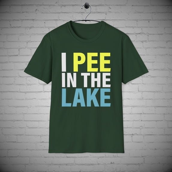 Funny lake T-Shirt, I PEE in the Lake tee, Lake House tee