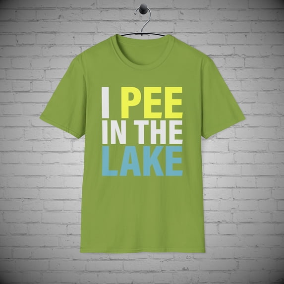 Funny lake T-Shirt, I PEE in the Lake tee, Lake House tee