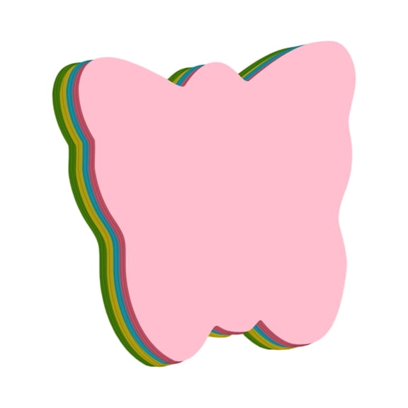 Funny live Creative Sticky Notes 3x3 Self-Stick Notes for Home, Office,100 Sheets/Pad, 'Butterflie', 'Apple', 'Strawberry', 'Bear','Square' etc. Shapes Random