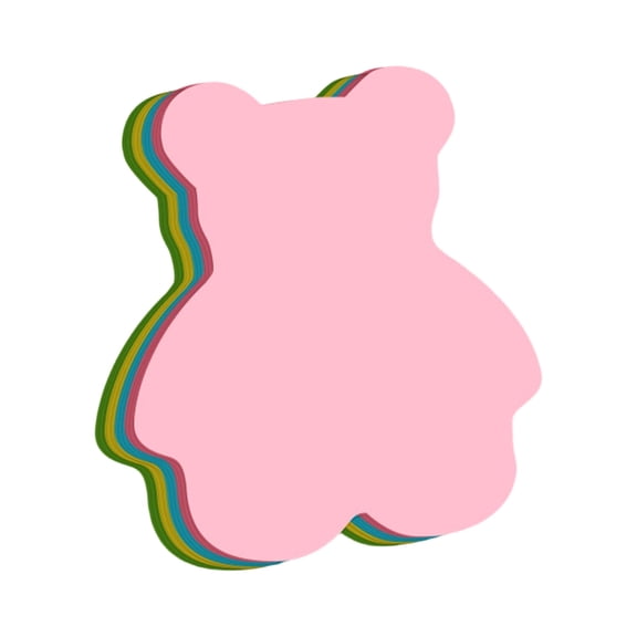 Funny live Creative Sticky Notes 3x3 Self-Stick Notes for Home, Office,100 Sheets/Pad, 'Butterflie', 'Apple', 'Strawberry', 'Bear','Square' etc. Shapes Random