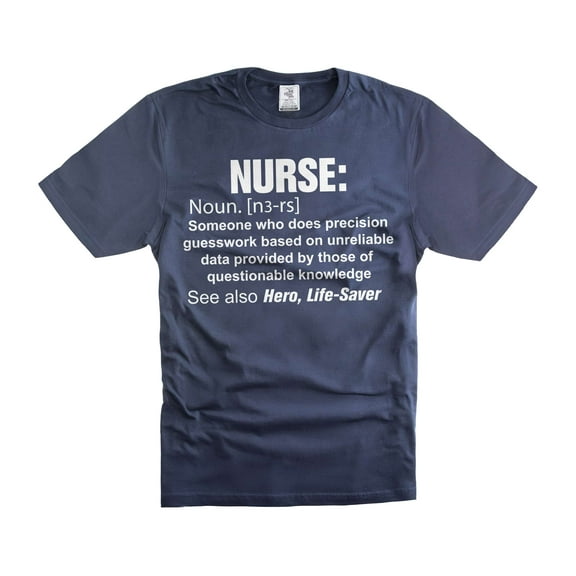 Funny nurse shirt nurse Definition Shirt Humor Tees nurse Birthday Christmas Gift Shirt (Large Navy Blue)