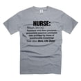 thumbnail image 1 of Funny nurse shirt nurse Definition Shirt Humor Tees nurse Birthday Christmas Gift Shirt (Small Grey), 1 of 6