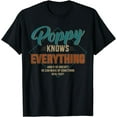 thumbnail image 1 of Funny poppy knows everything for grandpa and father's day T-Shirt, 1 of 3
