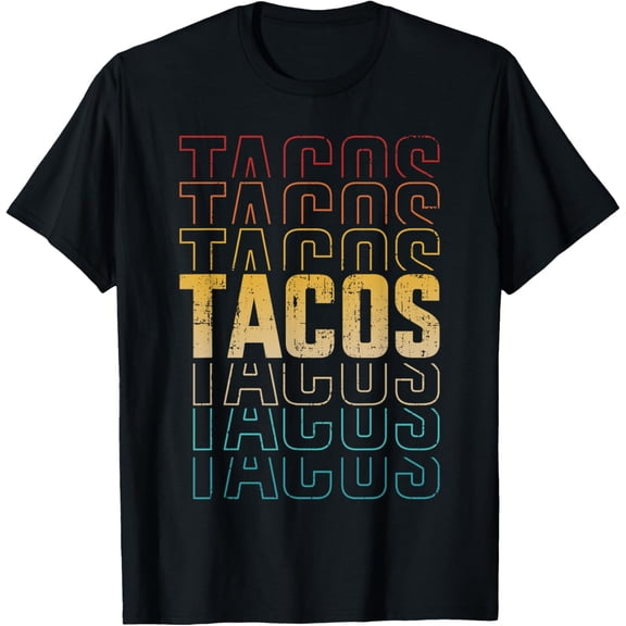 Funny retro vintage tacos for Taco Tuesday and Cinco de Mayo T-Shirt