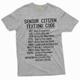 thumbnail image 1 of Funny senior citizen texting code T-shirt Grandpa papa grandma nana pops funny birthday shirt (3X-Large Grey), 1 of 6