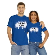 Funny smiley face graphic tee Cheshire Cat face Unisex Heavy Cotton Tee
