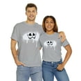 thumbnail image 1 of Funny smiley face graphic tee Cheshire Cat face Unisex Heavy Cotton Tee, 1 of 9